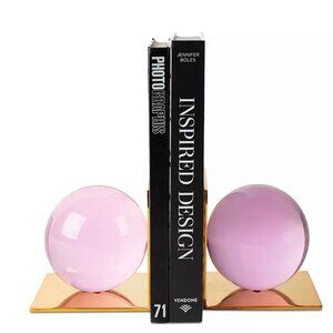 NWT Jonathan Adler Globo Book-Ends  PINK